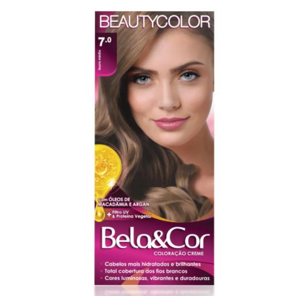 Tintura Bela & Cor 7.0 Louro Medio