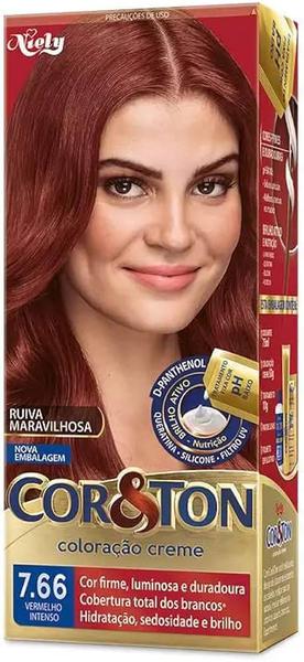 Tintura Niely Cor & Ton 7.66 Vermelho Intenso