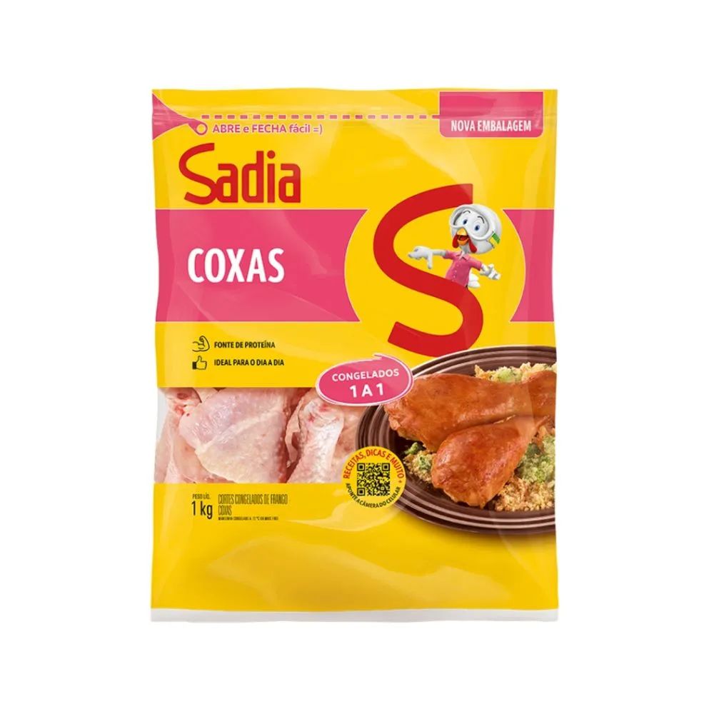 COXA FRANGO SADIA CONGELADA IQF 1KG