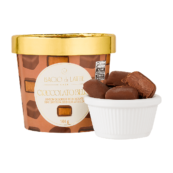  BOMBOM SORVETE BDL CIOCCOLATO BELGA 144G