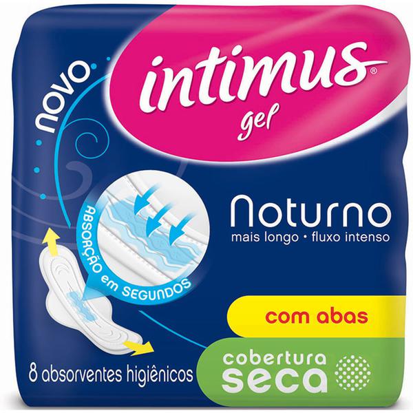 ABS INTIMUS GEL NOTURNO C/ABAS SECA 8UN
