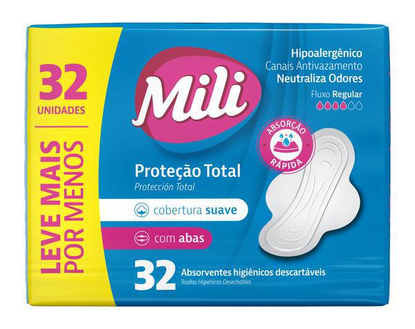ABS MILI MULHER CONFORTO TOTAL ULT SUAVE C ABAS 32 UN