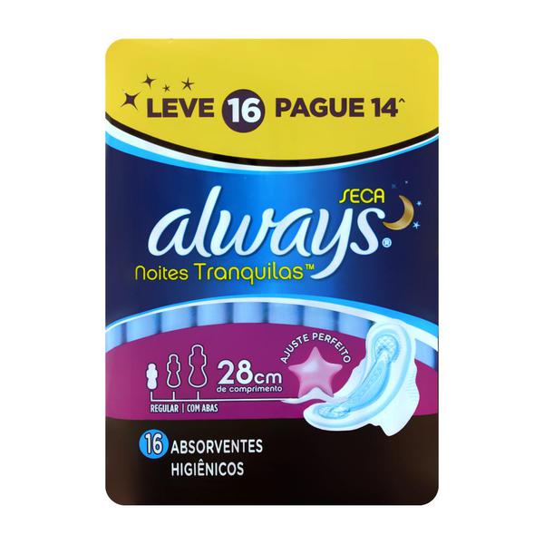 ABS NOITES TRANQUILAS SECA ALWAYS L+P- 16UN