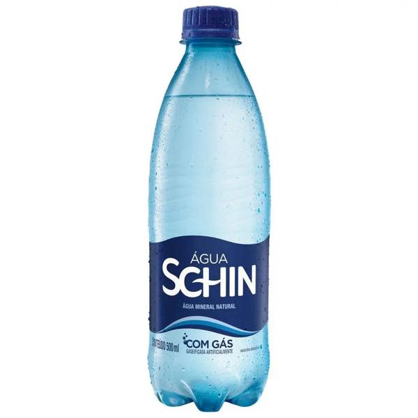 AGUA MINERAL COM GAS PET SCHIN 500ML