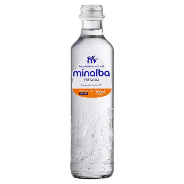 AGUA MINERAL MINALBA PREMIUM C GAS VD 300ML