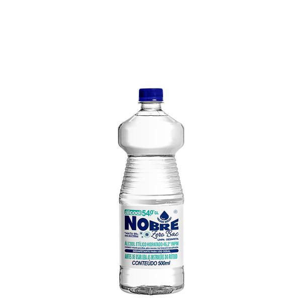 ALCOOL NOBRE ZEROBAC NEUTRO 46 INPM 500ML