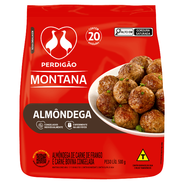 ALMONDEGA MONTANA PERDIGAO 500G