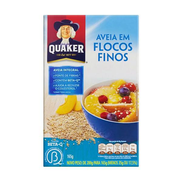 AVEIA EM FLOCOS FINOS QUAKER 165G