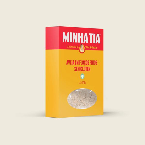 AVEIA FLOCOS FINOS S/GLUTEN MINHA TIA 170G