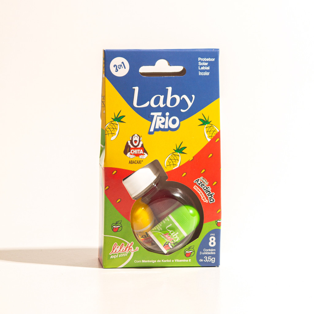 KIT PROTETOR LABIAL LABY AZED/CHI/LIL 3,5G