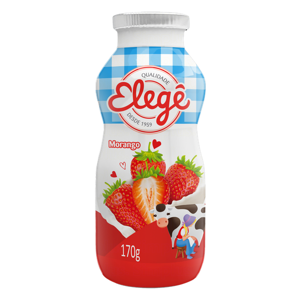 BEBIDA LACTEA FERMENTADA ELEGE MORANGO 170G