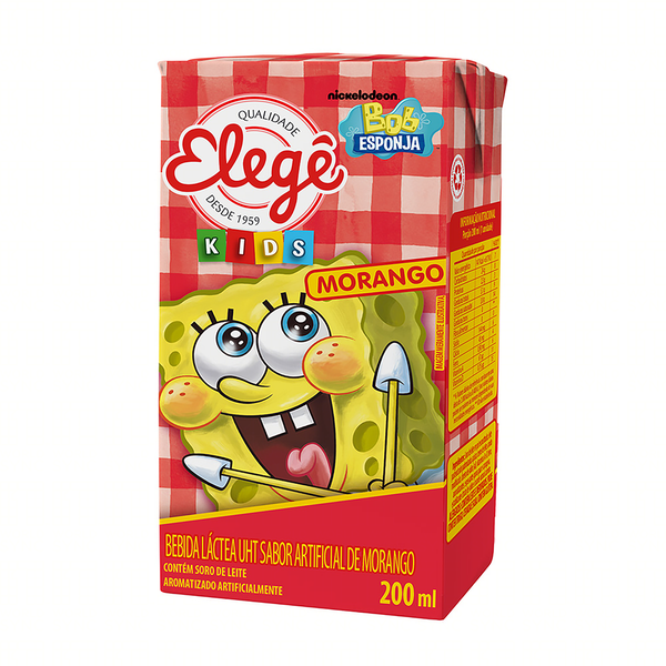 BEBIDA LACTEA UHT ELEGE MORANGO 200ML