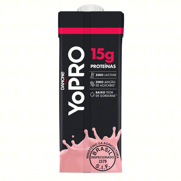 BEBIDA LACTEA YOPRO MORANGO 15G 250ML