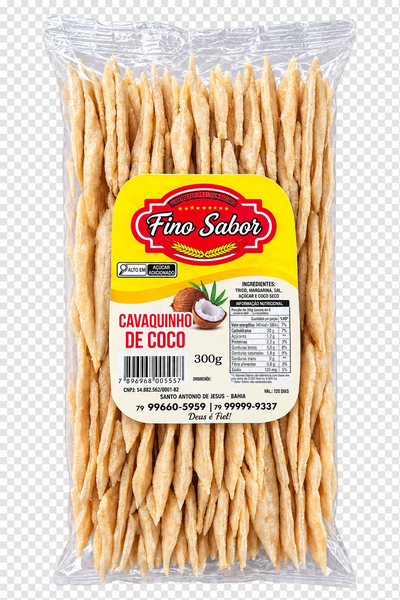 BISC CAVAQUINHO DE COCO FINO SABOR 300G