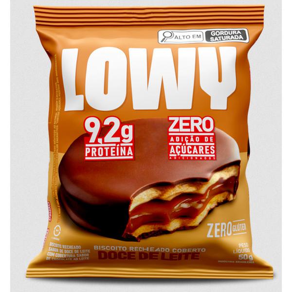 BISC RECH LOWY DOCE LEITE 50G