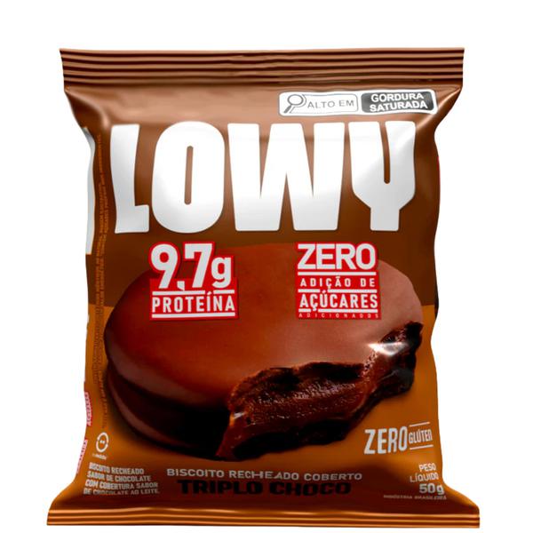 BISC RECH LOWY TRIPLO CHOCOLATE 50G
