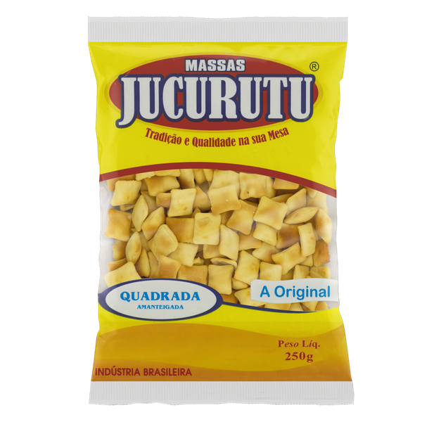 BISCOITO AMANTEIGADO JUCURUTU QUADRADA 250G