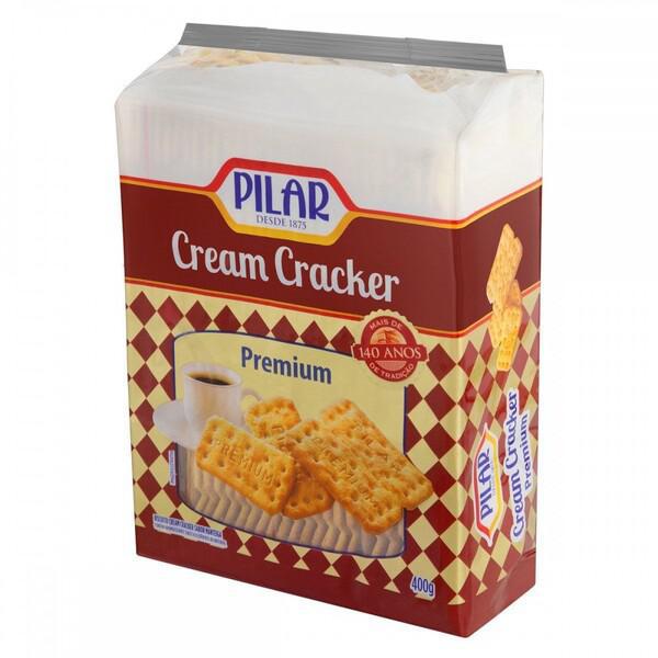 BISCOITO CREAM CRACKER PILAR PREMIUM 350G