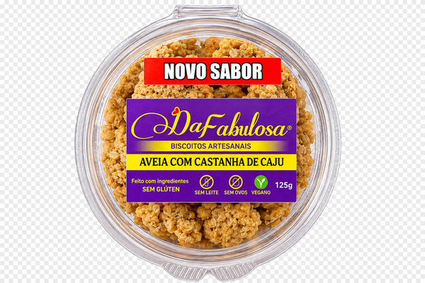 BISCOITO DA FABULOSA S/ GLUTEN CAST CAJU PT 125G