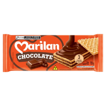BISCOITO MARILAN WAFER CHOC 70G