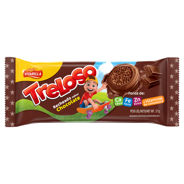 BISCOITO TRELOSO CHOCOLATE 37G