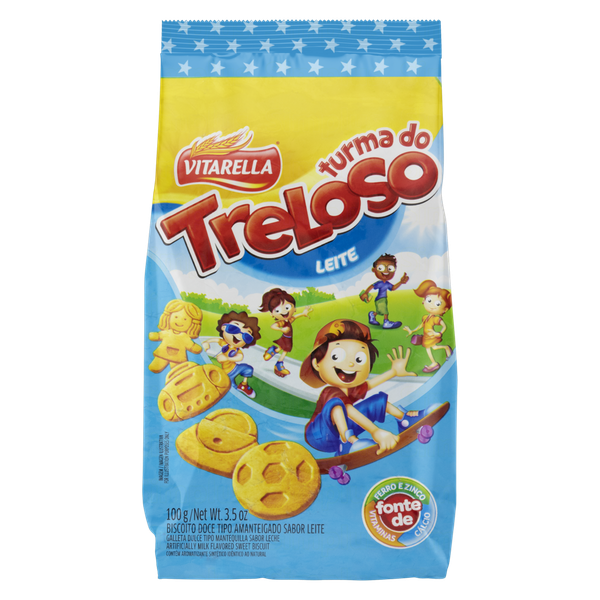 BISCOITO TURMA DO TRELOSO AMANT LEITE 100G