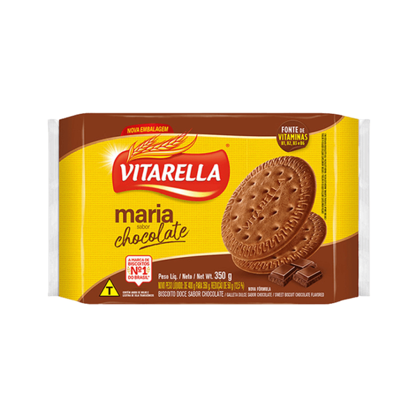 BISCOITO VITARELLA MARIA CHOCOLATE 350G