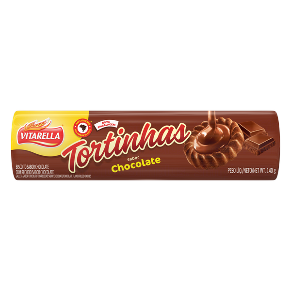 BISCOITO VITARELLA TORTINHAS CHOC 140G