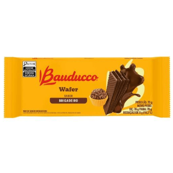 BISCOITO WAFFER BRIGADEIRO BAUDUCCO 70G