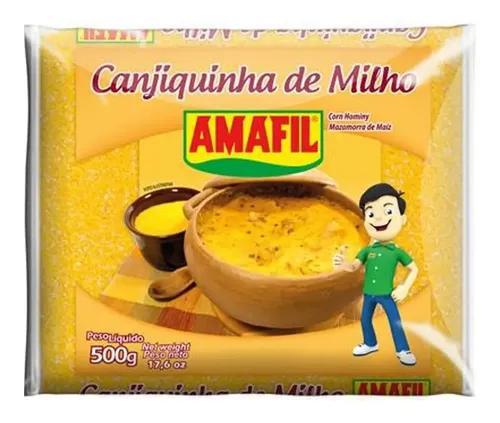 CANJIQUINHA DE MILHO AMAFIL AMARELA 500G