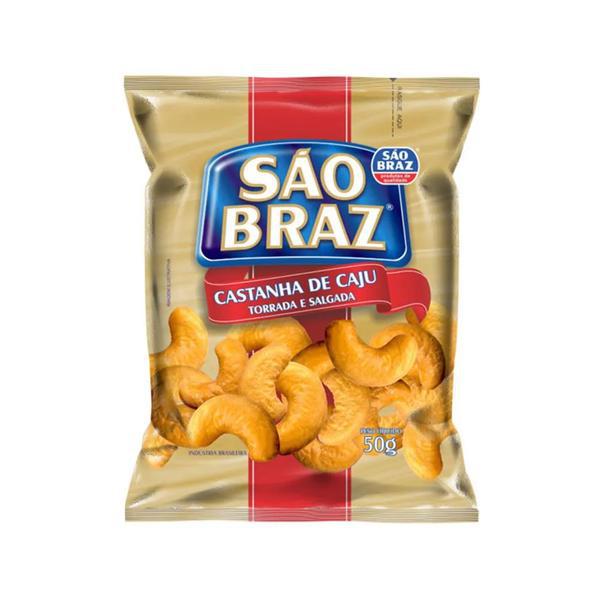 CASTANHA DE CAJU SALGADA SAO BRAZ 50G