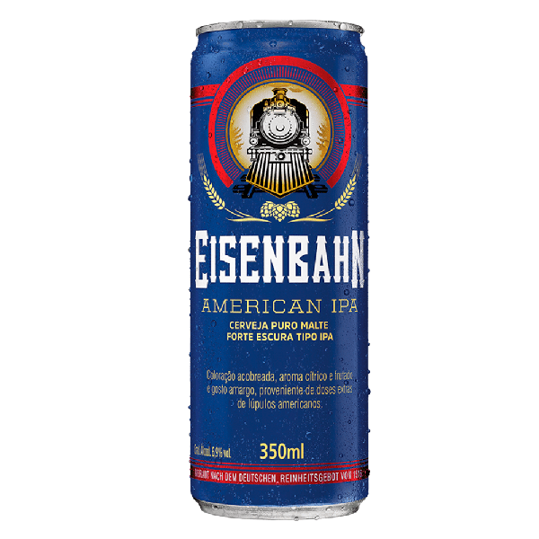 CERVEJA EISENBAHN AMERICAN IPA LT 350ML
