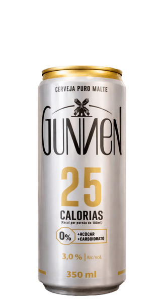 CERVEJA GUNNEN PURO MALTE LOW ZERO LT 350ML
