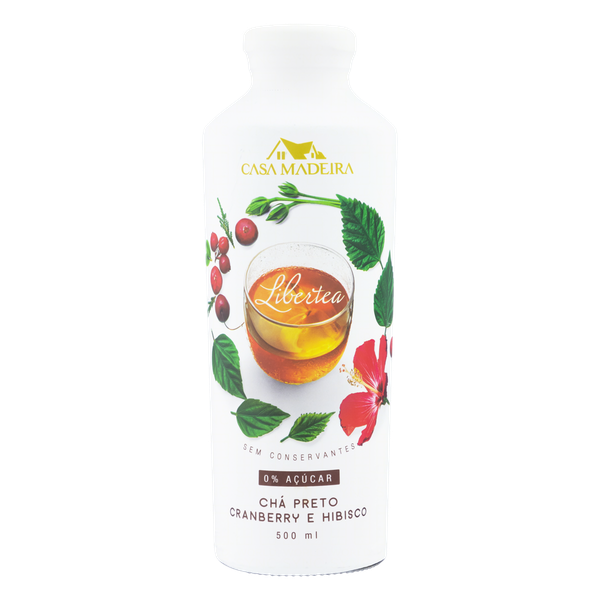 CHA CASA MADEIRA PRETO C CRANBERRY E HIBISCO 500ML