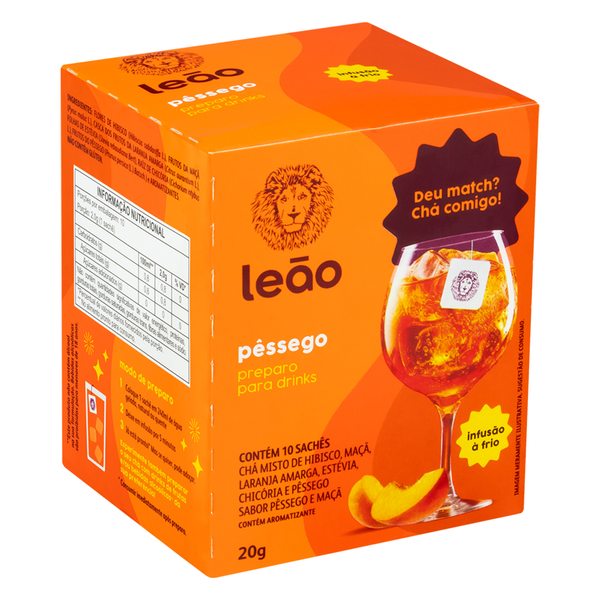 CHA LEAO PESSEGO P DRINKS 20G