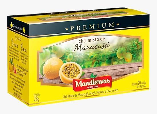 CHA PREMIUM MISTO MARACUJA MANDIERVAS 28G