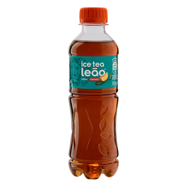 CHA PTO ICE TEA PESSEGO LEAO GF 300ML