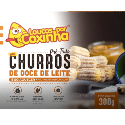 CHURROS LOUCOS POR COXINHA DOCE DE LEITE 300G