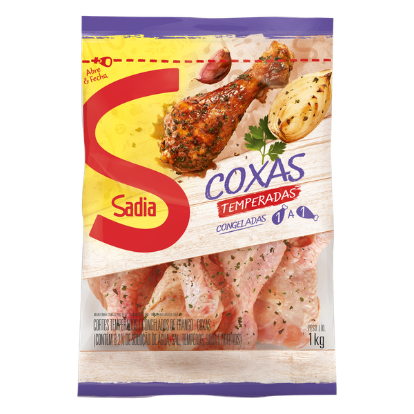COXA FRANGO SADIA TEMPERADA IQF CONG 1KG