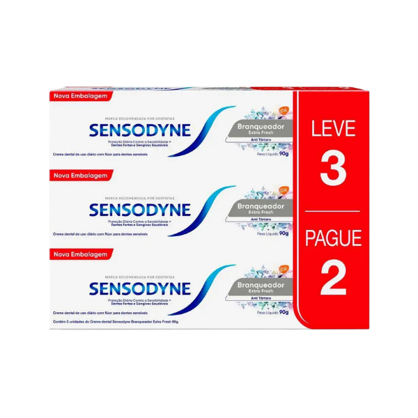 CREME DENTAL BRANQEADOR EXTRA FRES L3P2 SENSODYNE 90G