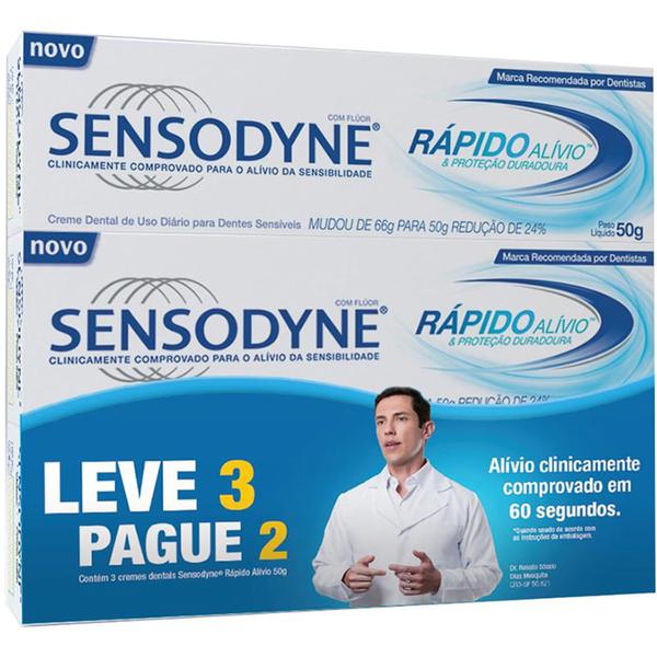 CREME DENTAL RAPIDO ALIVIO L3P2 SENSODYNE 50G