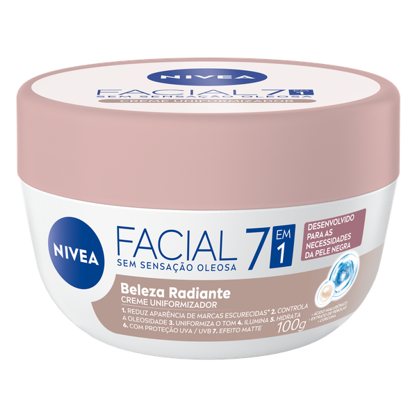 CREME FACIAL 7EM1 PELE NEGRA NIVEA 100G