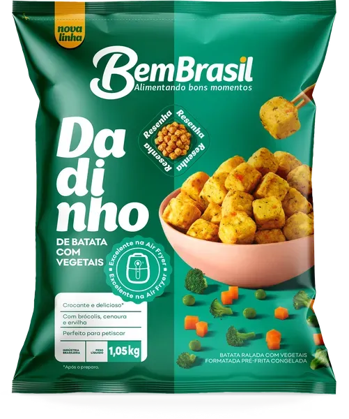 DADINHO BATATA BEM BRASIL C/VEGETAIS 400G