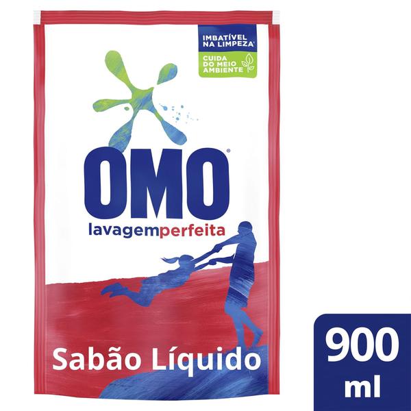 DETERG LIQ OMO LAVAGEM PERF RFL 900ML