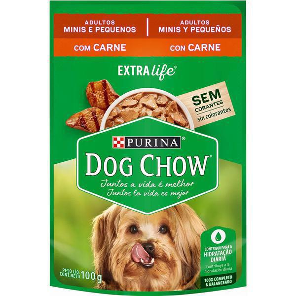 DOG CHOW ADULTO CARNE AO MOLHO 100G