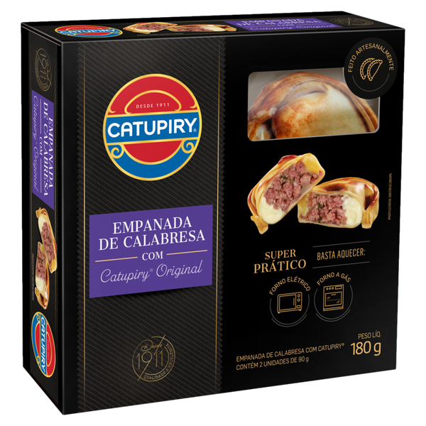EMPANADINHO DE CALABRESA C CATUPIRY ORIGINAL CATUPIRY 180G