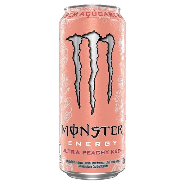 ENERGETICO MONSTER ULTRA PEACHY KEEN ZERO ACUCAR LT 473ML