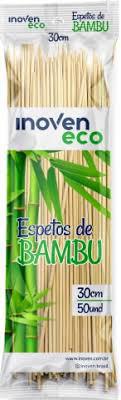 ESPETO BAMBU INOVEN 30CM PCT 50UN