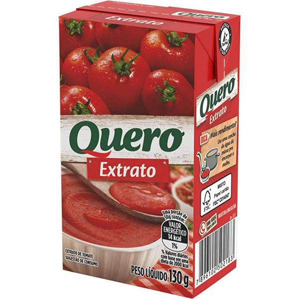 EXTRATO DE TOMATE QUERO 130G