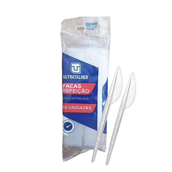 FACA DESCARTAVEL ULTRA CRISTAL REFEICAO C/50UN